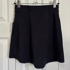 Set Active NWT Swim Black Terry Skater Swim Cover Up Skirt Small